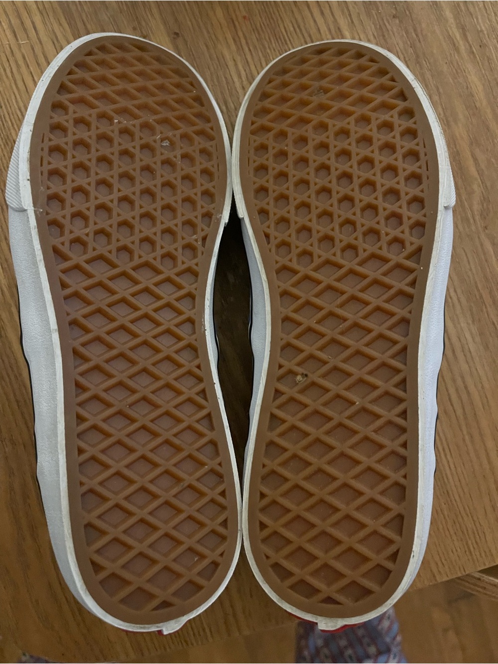 Vans Kids Slip-On Checkerboard Sneakers Classic Blue and White - Picture 4 of 8